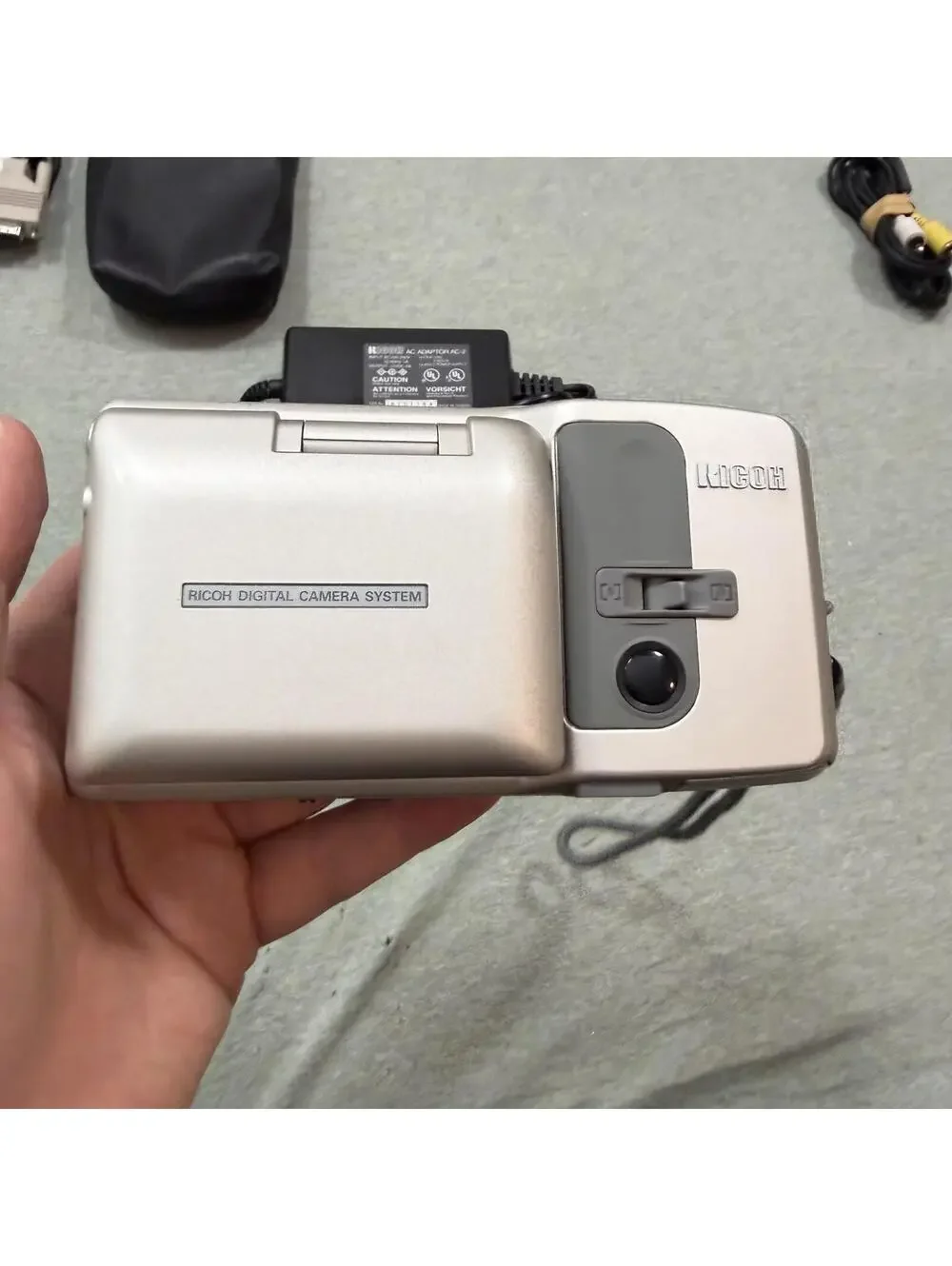 Vintage Ricoh RDC-2 Digital Camera System DM-2 LCD DR-2 ‎ Case & Cords Retro